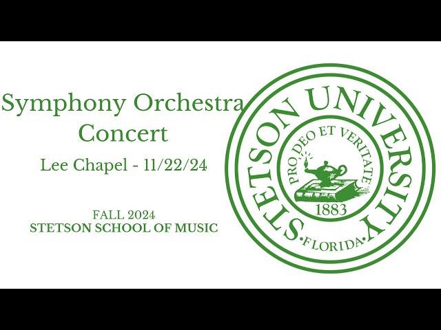 Symphony Orchestra - Lee Chapel 11/22/2024