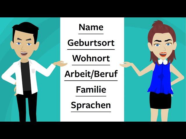 Exam B1 Introducing yourself | Oral exam (G.A.S.T - DTZ - ÖSD) | Learn German