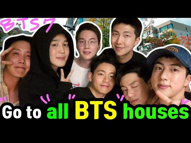 We visited the homes of all 7 members of BTS! Jin, Suga, V, Rm, Jungkook, Jimin, and J-Hope.