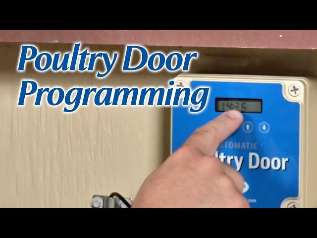 Poultry Door Programming