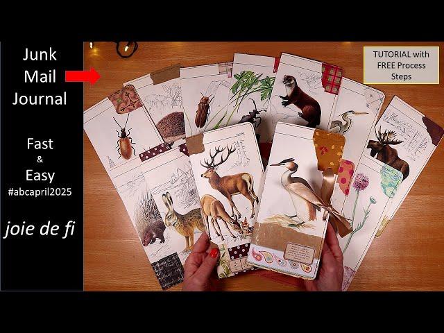 JUNK MAIL JOURNAL Stunning! FAST and EASY Tutorial  #abcapril2025