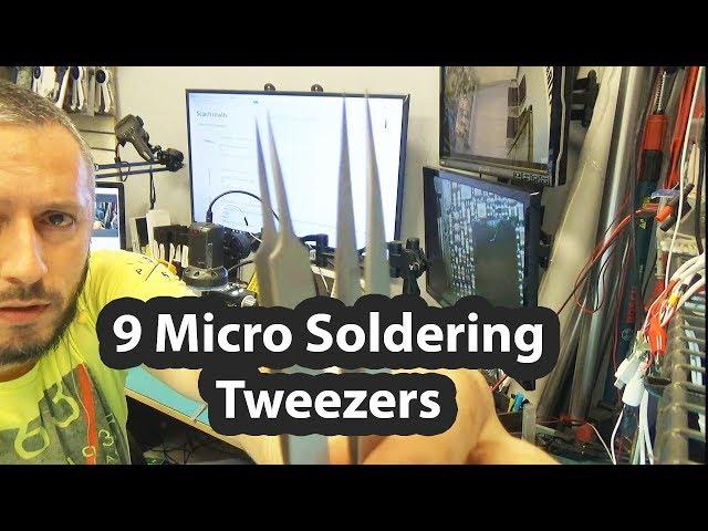 9 Micro Soldering Tweezers Review - Precision tweezers by Hakko and Erem