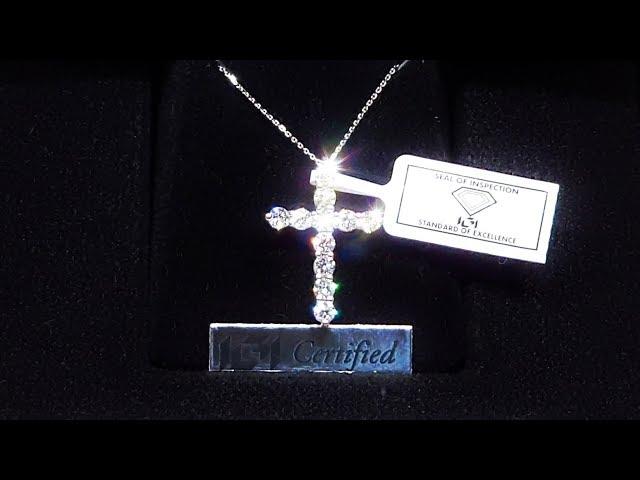 1.00ct of Diamonds "Perfect sized Diamond Cross" Unboxing