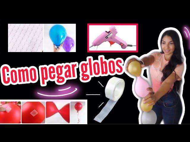 PEGAMENTO PARA GLOBOS / COMO PEGAR GLOBOS CON SILICONA CALIENTE/ IDEAS PARA PEGAR GLOBOS EN ARREGLOS