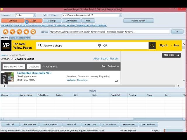  How to Use Yellow Pages Spider Software Business Data Email