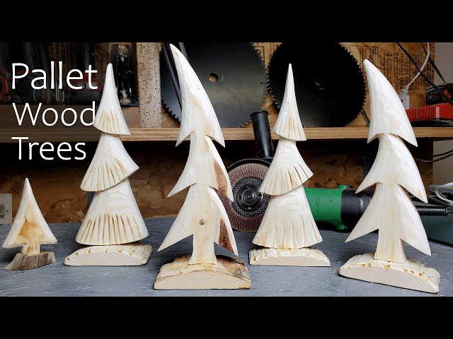 Wooden Christmas Trees - Easy Pallet Wood Project