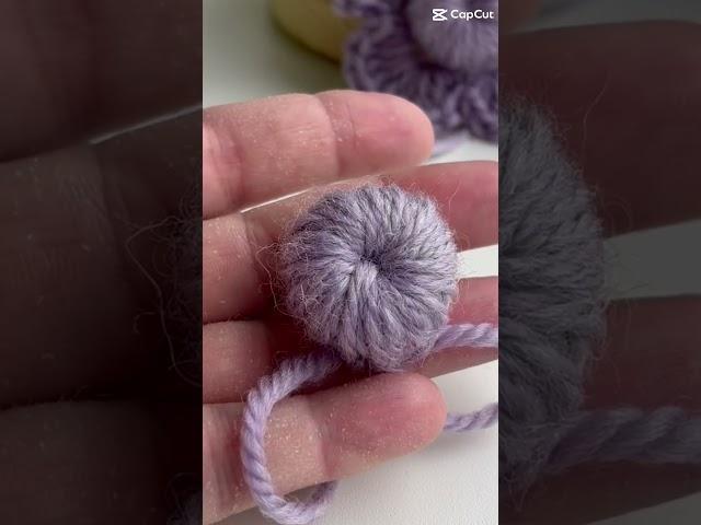 Цветок крючком. Ирландское кружево из толстой пряжи. Вязание крючком. #ирландскоекружево #фриформ