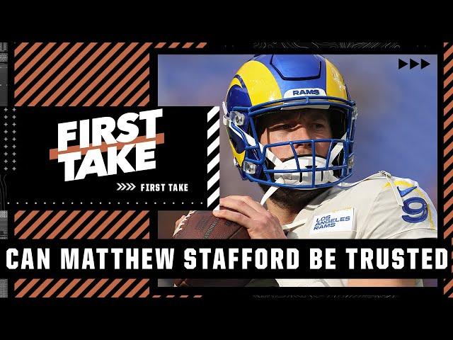 Can Matthew Stafford be trusted in the playoffs? First Take debates