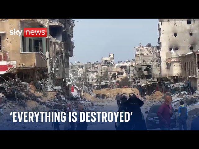 Khan Younis residents return to destroyed homes | Israel-Hamas war