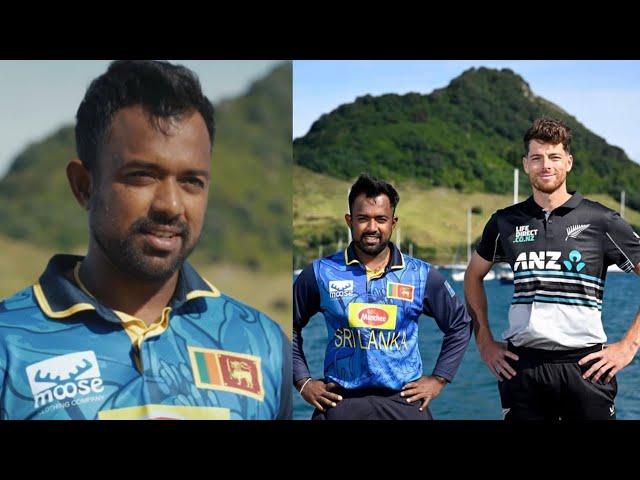 Charith Asalanka and Mitchell Santer pre series Interview NZ vs SL T20 Series