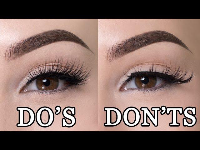 FALSE LASHES DO'S & DON'TS