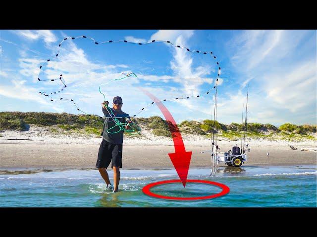 Surf Fishing is insane when you do this - the fish are running the beach!