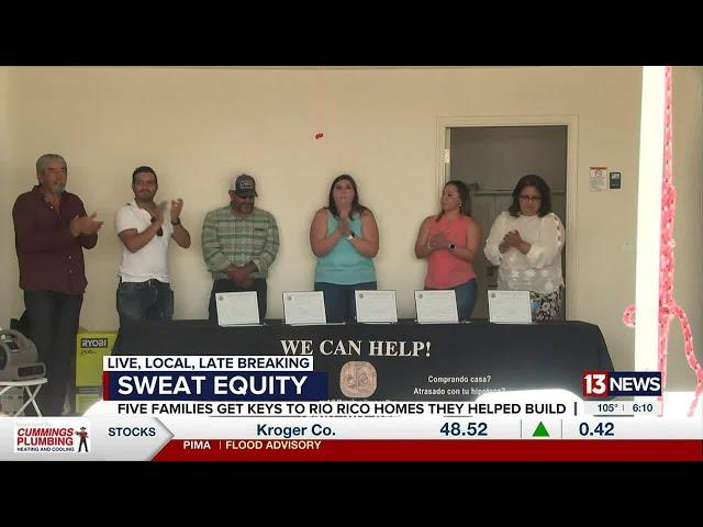 Five Rio Rico families receive keys to homes they helped build