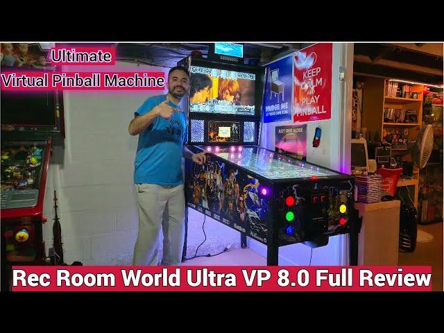 Rec Room World Ultra VP 8.0 4K Virtual Pinball Machine - Full Hardware Review 2024