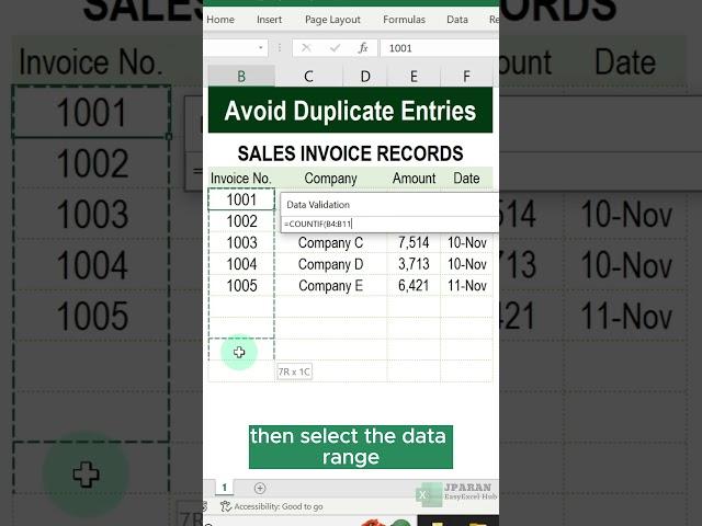 AVOID DUPLICATE ENTRIES