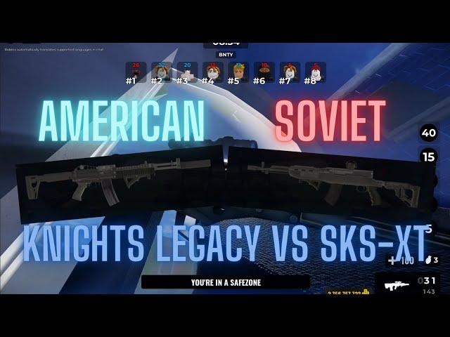 SKS XT vs Knights legacy WICH gun is better?? [Gun comparison] | Gunfight Arena