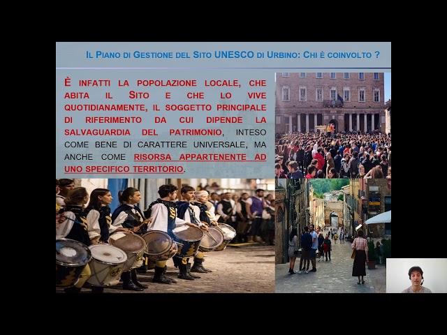 Il Piano di Gestione del Sito UNESCO Centro Storico di Urbino