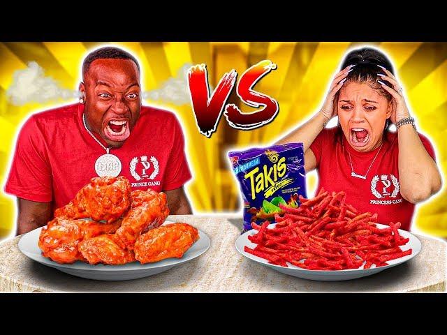 SPICY VS EXTREME SPICY FOOD CHALLENGE