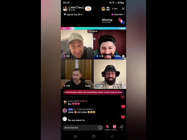 !!!Tik Tok  Kürt Ibo live mit Yasser Rambo  Mechitoo ...@!!!