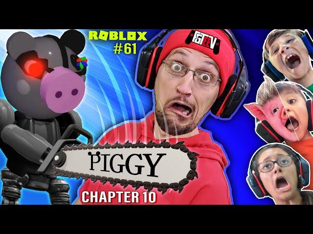 ROBLOX PIGGY @ the MALL!  Chapter 10 FGTeeV Multiplayer Escape (The Secret is Out)