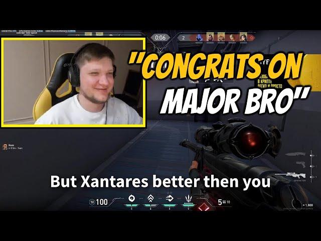 s1mple meets WHOLESOME or TOXIC CSGO Fan in Valorant RANKED?!