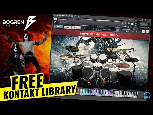 FREE KONTAKT LIBRARY  Bogren Digital KRIMH DRUMS Free Edition  Mix Ready Metal Drums