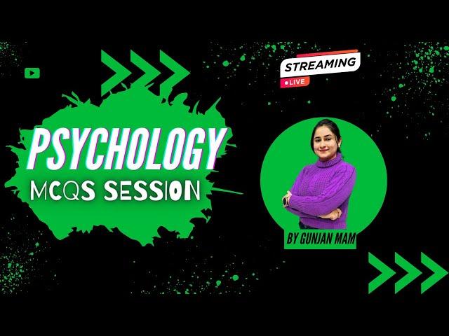 DAY - 8 || PSYCHOLOGY MCQS SESSION BY GUNJAN MAM || PSTET || CTET ||