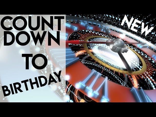 Happy Birthday Countdown by "Makro Studio 3D" - Futuristic - Epic Version - 4K -