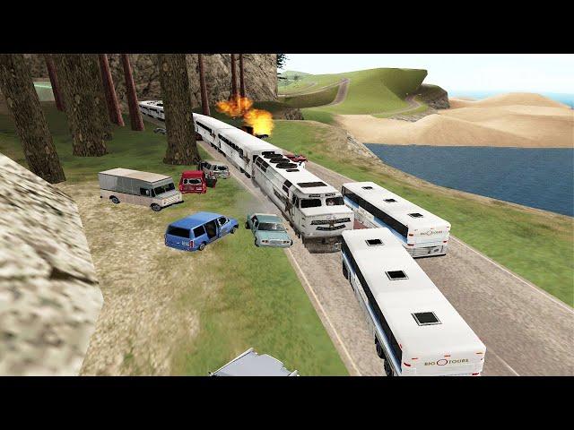 What Happens if Cj Drive the Train on street & highway in GTA San Andreas!