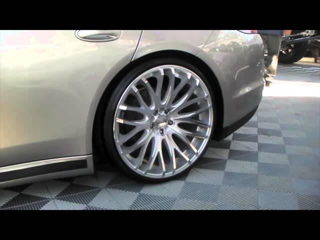 DUBSandTIRES.com Porsche Panamera on 22'' TIS concave silver finish