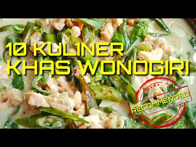 10 KULINER KHAS WONOGIRI