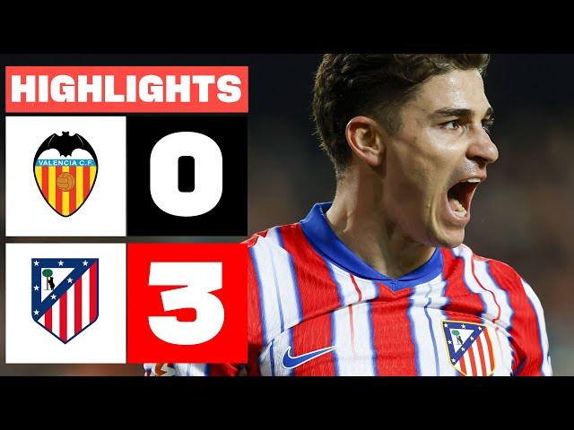 VALENCIA CF 0 - 3 ATLÉTICO DE MADRID I HIGHLIGHTS LALIGA EA SPORTS