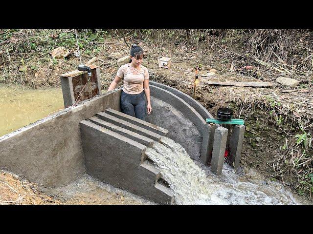 Building A Mini Hydroelectric Plant With Many Unique Discharge Gates - 220V Turbine