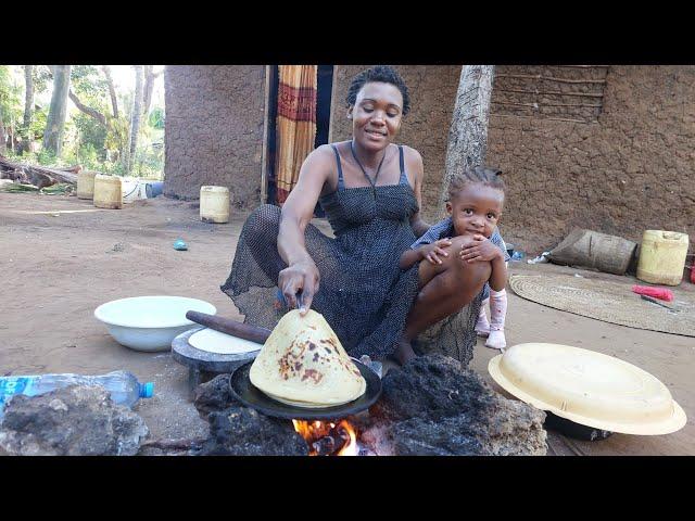 African village life #cooking  village food for Breakfast