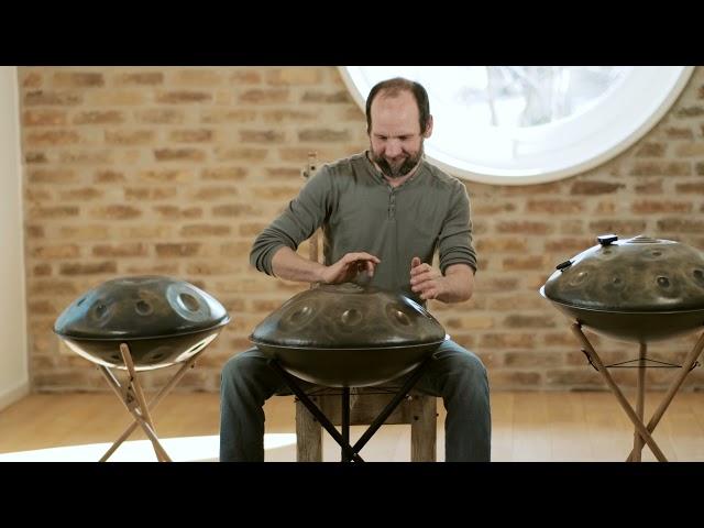 Taopan Handpan - nitrated Steel - Dminor / Kurd 8