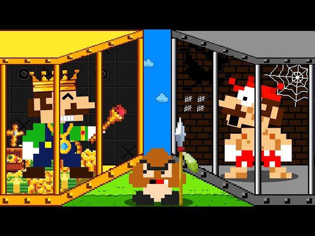 Escaping RICH and POOR Prison: Mario's Ultimate Challenge | Game Adventure