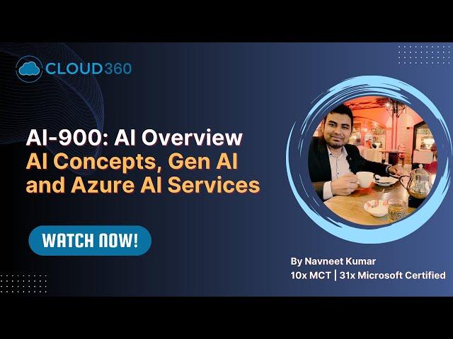 AI-900 Course | Module 1: Microsoft Azure AI Fundamentals – AI Overview