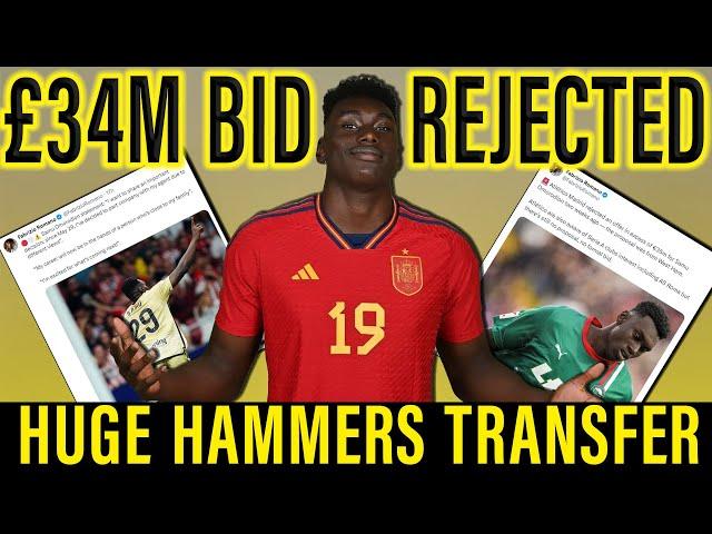 West Ham's £34M Bid for Samu Omorodion REJECTED by Atlético Madrid! | Player Wants Hammers Transfer