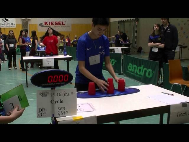 Sport Stacking Individual Cycle World Record 5.626 Son Nguyen