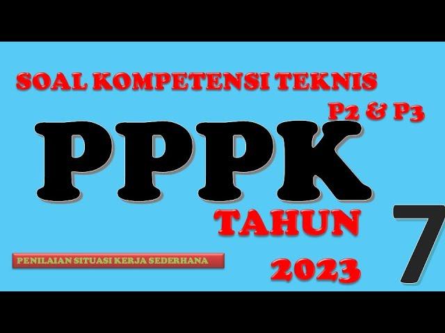 SOAL PPPK 2023 / OBSERVASI DIRI / SITUATIONAL JUDGMENT TEST (SJT)