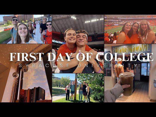 FIRST DAY OF COLLEGE VLOG (syracuse university) | Sadie Jones