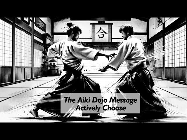 Aiki Dojo Message - Actively Choose #aikidocenterla #aikido #aikidosalamancaaikikai #budo