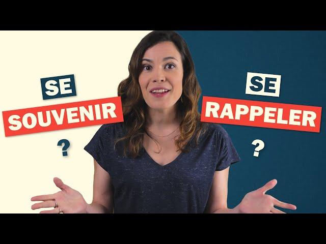 SE RAPPELER  et SE SOUVENIR : Ne faites plus la faute !