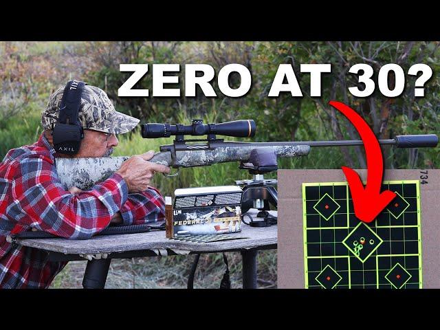 Can You REALLY Zero Your Rifle At 30 Yards?