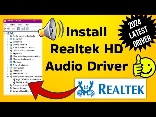 Realtek Audio Driver: How to Download & Install on Windows in 2024 #Realtek HD #Audio #Driver