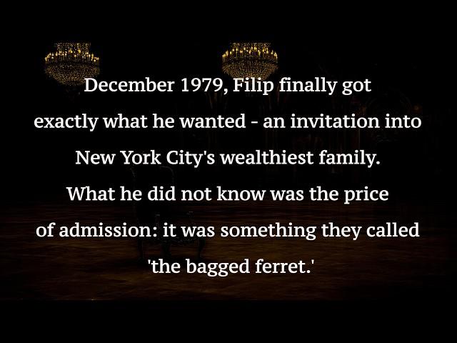 The Ferret Arena: Manhattan's Elite Secret. Scary/Horror Story.