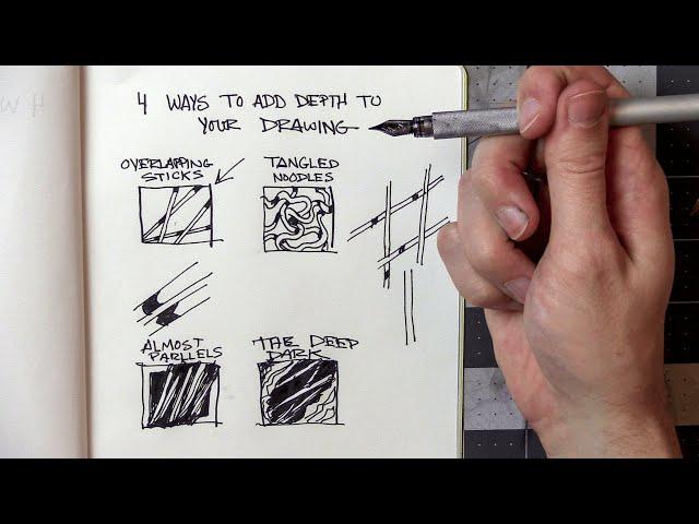 4 Ways to Add DEPTH to Your Drawings (with examples)