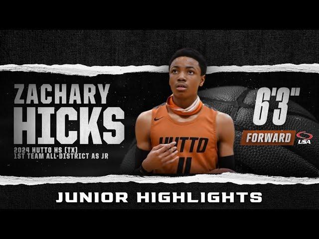 2024 Zachary Hicks | 6'3" - FWD | Junior Highlights