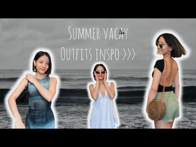 Summer vacay outfits inspo || beach outfit ideas