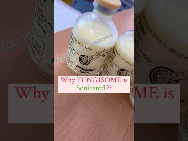 Why FUNGISOME is SONICATED ?? How to use a Sonicator. Amphotericin B use in #VisceralLeishmaniasis